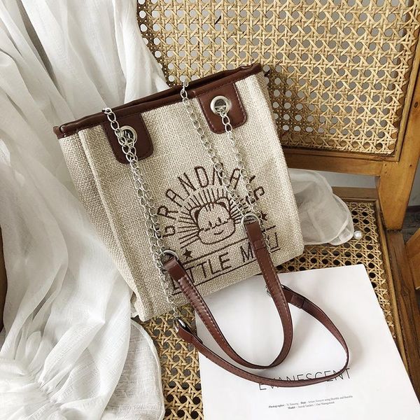 

2020newwomen wool luxury tote large capacity female casual shoulder bag lady daily handbag fresh beach shopping bag