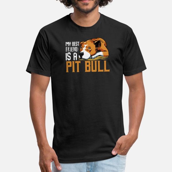 

my friend is a pit bull puppy pet t shirt customized kawaii sports tracksuit hoodie sweatshirt