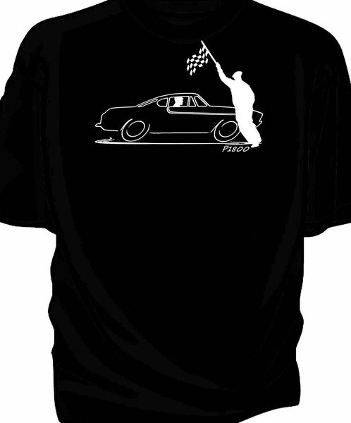 

brand new fashion 's tees original sketch' chequered flag retro classic classic swedish car fans p1800 sport sweatshirt hoodie t s