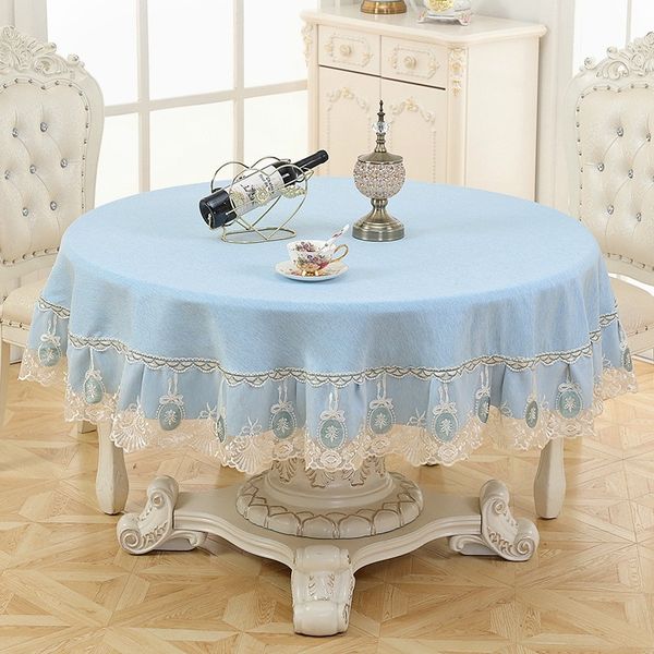 

european round table cloth art pattern table cloth 180cm tablecloth