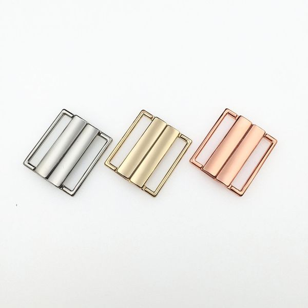 

wholesale 1" (25mm) nickel front closing bikini clasp clickers hook closure 1" wide bra making lingerie sewing diy accessories, Black