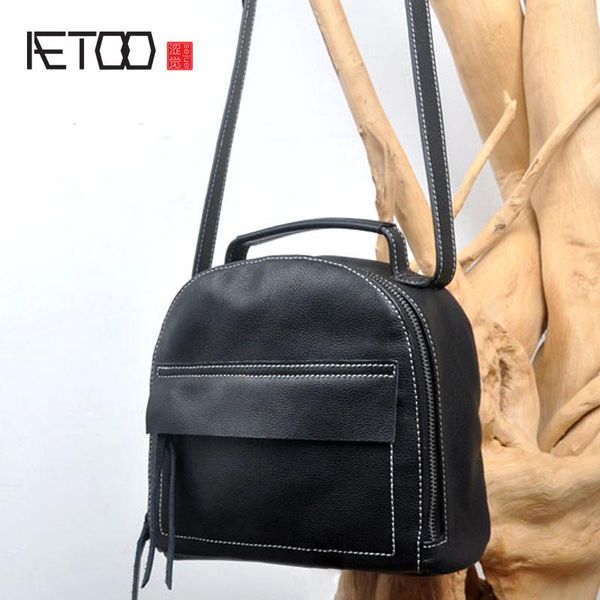 

aetoo новый корейский автомобиль стич простой повелительницы головы слой кожи сумка японской мягкой кожи дамы волна