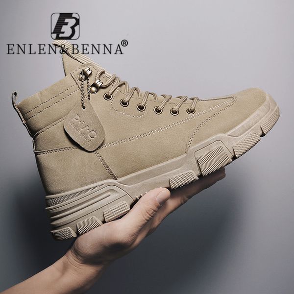 

2020 new men boots leather waterproof lace up military boots men winter ankle lightweight shoes for men winter casual non slip c1019, Black;white