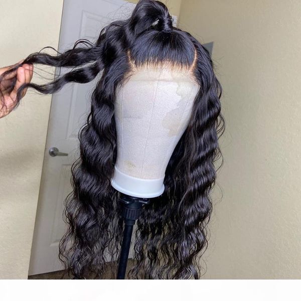 

4x4 deep wave wig lace closure wig 150% density human hair wigs brazilian remy hair for women baby pre plucked lace, Black;brown