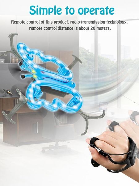 

mini toy uav, children with butterfly clock, intelligent gture remote control wing four axis aircraft, ufobgt