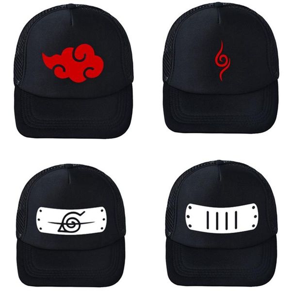 

anime naruto uchiha cap cosplay hat akatsuki embroidery snapback adjustable spring summer women men sport accessories