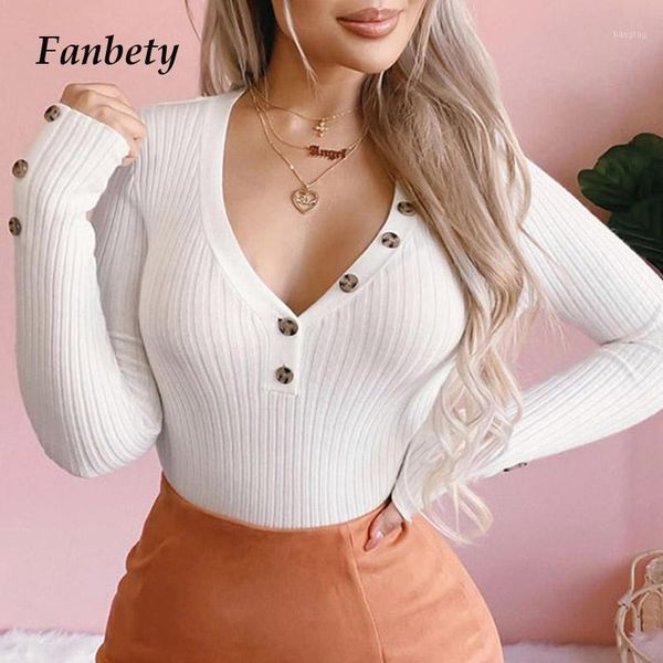 

women fashion casual solid versatile long sleeve elegant v-neck button slim blouse shirt ladies spring long sleeve pullover1, White