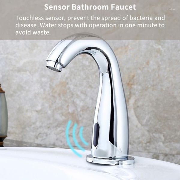 

full copper automatic single cold infrared basin intelligent sensor faucet1