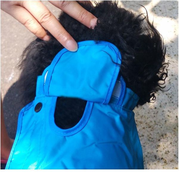 

pet large dog raincoat outdoor waterproof clothes hooded jumpsuit cloak for small big dogs overalls rain coat bbyutw
