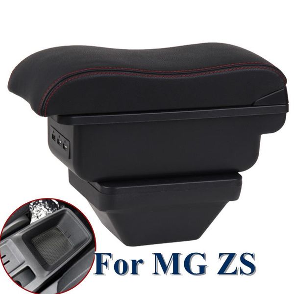 

for mg zs armrest car centre console storage box arm rest interior parts accessories center console decoration usb charging