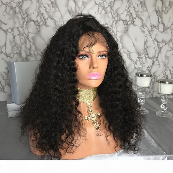 

wholesale natural hairline glueless lace frontal wig with baby hair 10inch:105, Black;brown