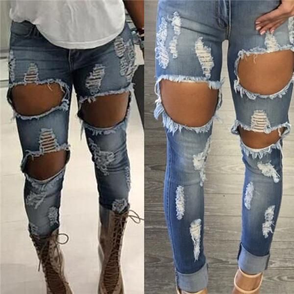 

ladies jeans, ripped jeans, luxury jeans for women trousers, retro straight jeans for women, high waist casual women denim torn tr, Blue