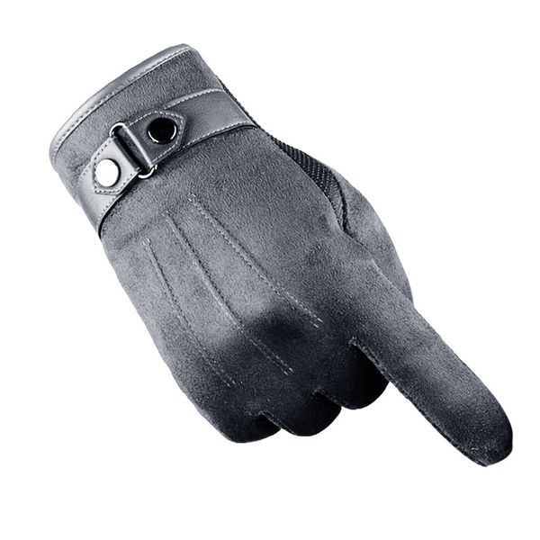 

winter fashion non-slip men motorcycle ski snow snowboard finger outdoors sports soft windproof warm gloves, Blue;gray