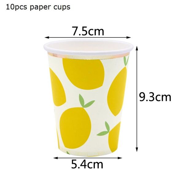 

decor birthday wedding cups fruits disposable 10pcs jungle supplies party summer pattern tableware napkins tropical plates bbyiit