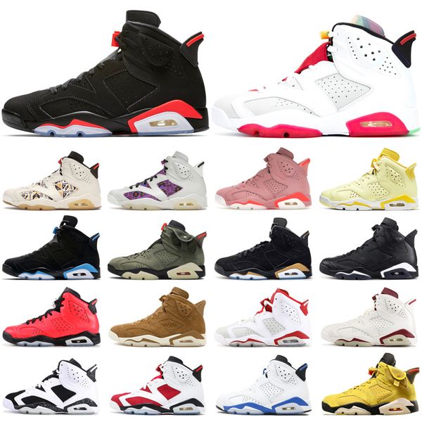 

black infrared 6 6s jumpman basketball shoes dmp hare washed denim sail brown unc black cat golden harvest mens trainers sport sneakers