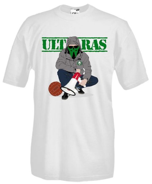 

new 2018 fashion mens ultras style green brigade hooligans casuals casual short sleeve sport hooded sweatshirt hoodie men t shirt