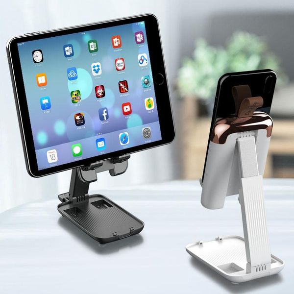 

chargeable folding mobile phone holder portable lazy phone holder metal desktablet