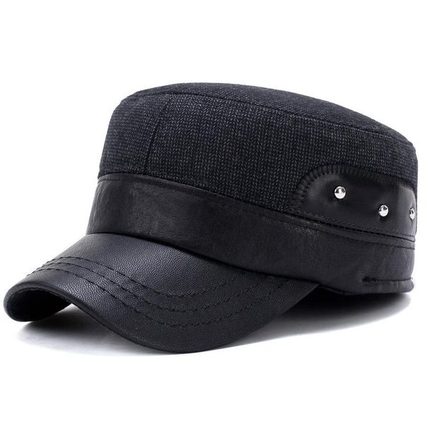 

2019 winter ear protection newsboy cap woolen cloth hat men retro women caps casual british classic female gatsby flat hats bbybms, Black;white