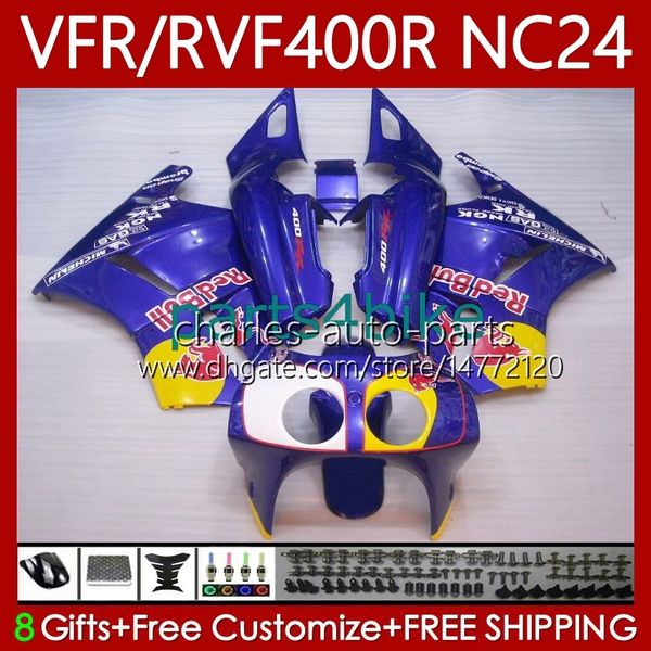 Honda RVF400R RVF400 R VFR400R için Motosiklet Vücut 87 88 Kodu 78No.81 NC24 V4 RVF VFR 400 VFR400 Mavi Sarı R 400RR VFR 400R 1987 1988 VFR400RR 87-88 PERSERING SITI