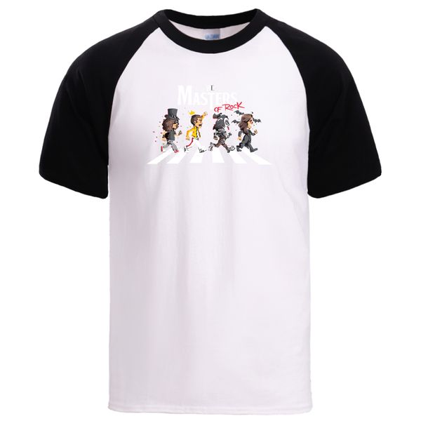 

masters of rock summer short sleeve sportswear raglab pullover tees anime cartoon print sport hooded sweatshirt hoodie men t shirt