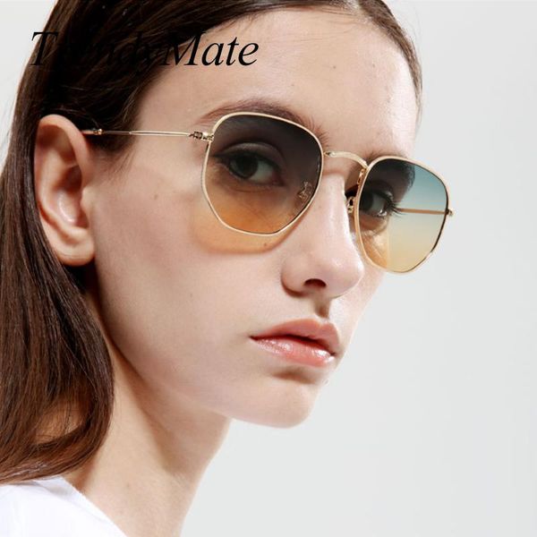

sunglasses small square for women men retro green sun glasses transparent lens metal frame shades eyewear 1420t, White;black
