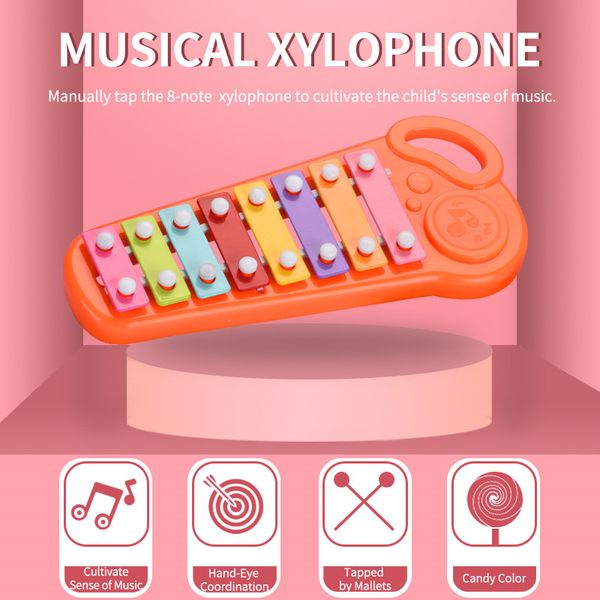 

lovely musical instrument toy hand knock mini piano xylophone music toy for kid musical gift to play