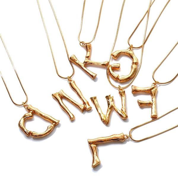 

pendant necklaces vivilady trendy creative women letter lava necklace charming gold color alloy lady birthday jewelry gift, Silver
