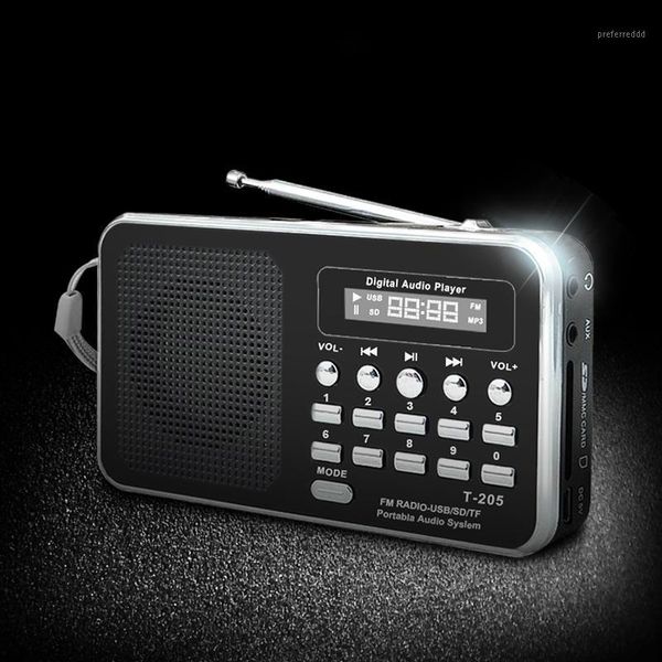

portable mini am fm radio stereo speaker support sd/tf card with usb(black)1