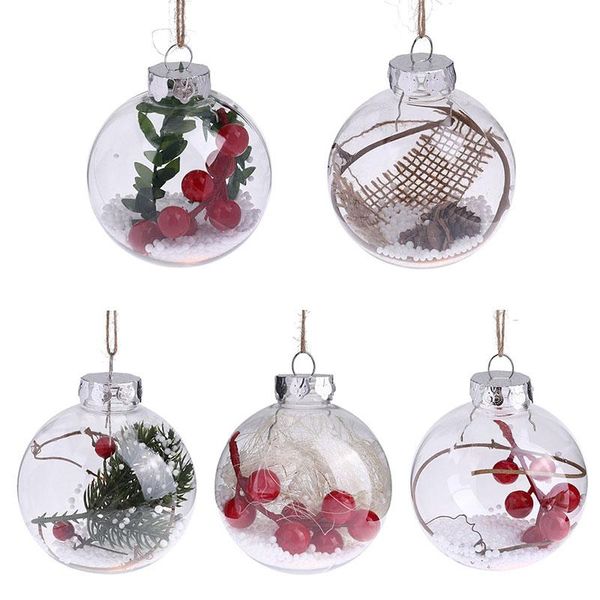 

plastic clear christmas balls decorations hanging ball bauble christmas tree pendant hanging xmas tree outdoor decor xmas gifts