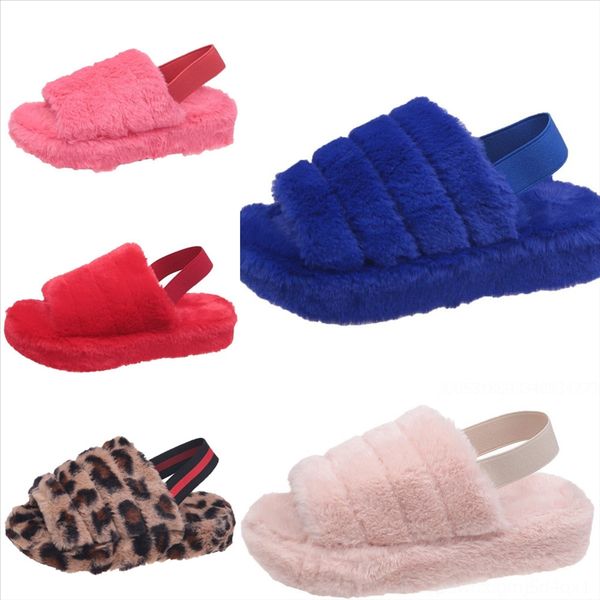 

mmy fur minion women flat plush fluffy slippers plush slipper stuff cuddly fluffy new indoor slippers slides winter autumn open toe, Black