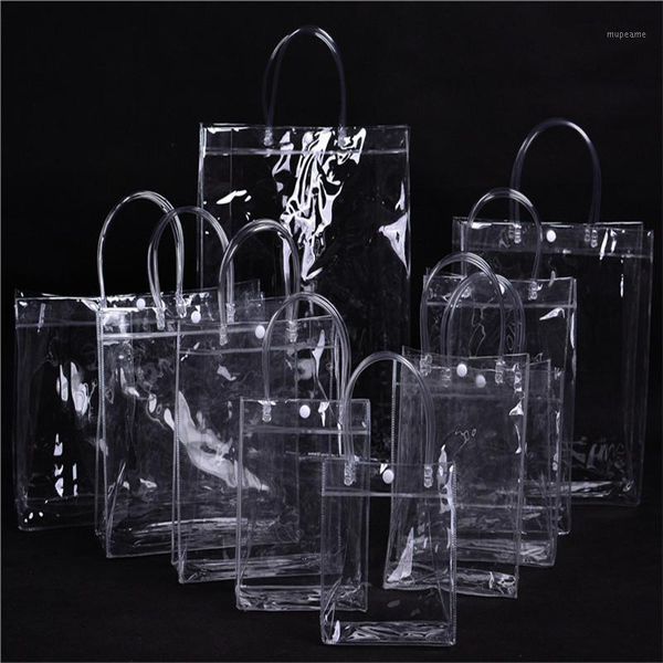 

storage bags vogue clear portable lunch bag box plastic poly tote cooler bento pouch container school bags1