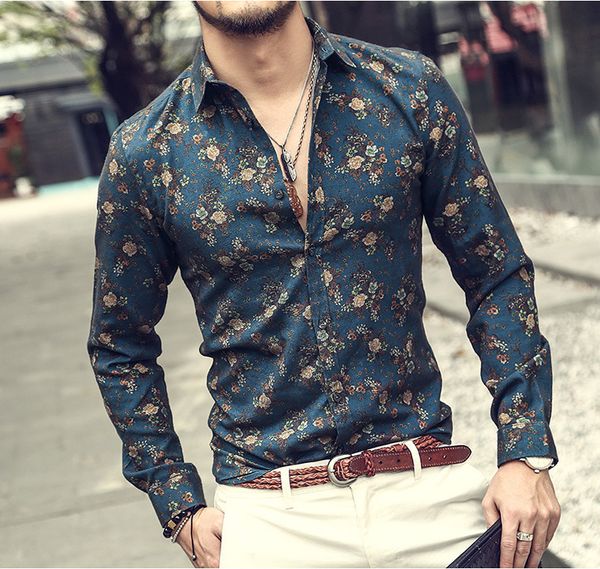 

godlikeu men's 3d printed shirt casual retro floral shirt, White;black