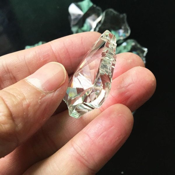 

5pcs clear chandelier glass art crystal lamp prism suncatcher pendant 38mm ornament hanging decor suncatcher faceted h jllnfe