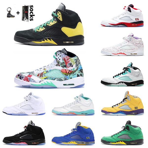 

new se oregon jumpman 5 5s retro mens basketball shoes air white off satin jordan black muslin oregon ducks mens running sneakers, White;red