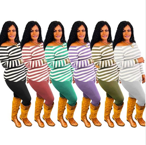 

women tracksuit pullover sweater trousers outfit two piece clothing set new designers t shirts sweater legging pants suit s-3xl e122211, White