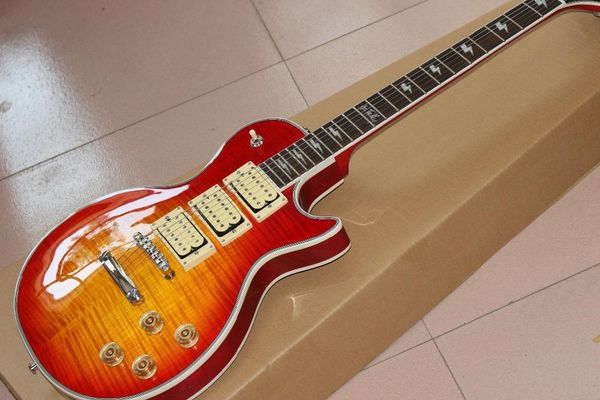 

custom factory wholesale direct sales cherry blast frehley electric guitar