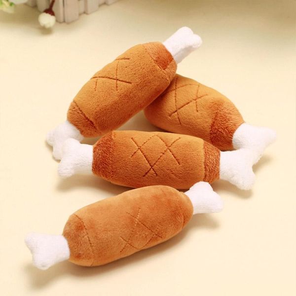 

bite dog toys creative chicken drumstick toy puppy pet play chew toy squeaky dog toys for dogs cats pets supplies peluche wmtita bdesybag