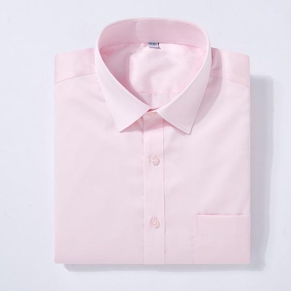 

men's no-ironing necessary solid basic dress shirt single patch pocket classic collar long sleeve standard-fit cotton shirts1, White;black