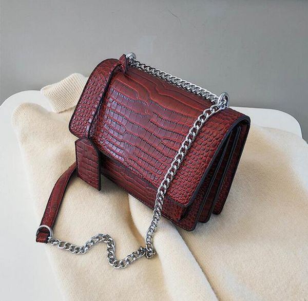 

женщины сумки кошелек цепь crossbody сумка lady сумка плечо аллигатор мода сумка щиток горячее сбывание