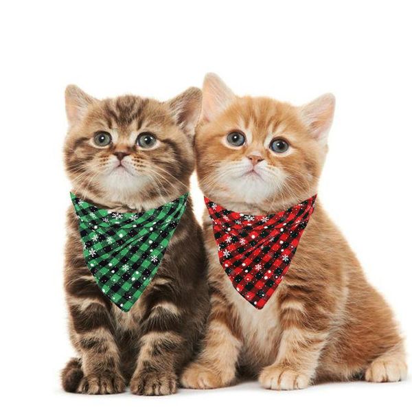 

fengrise 70x46cm снежинка cat собак pet слюна towl большой треугольный шарф аксессуары для кошек рождество cat аксессуары для собак костюм j
