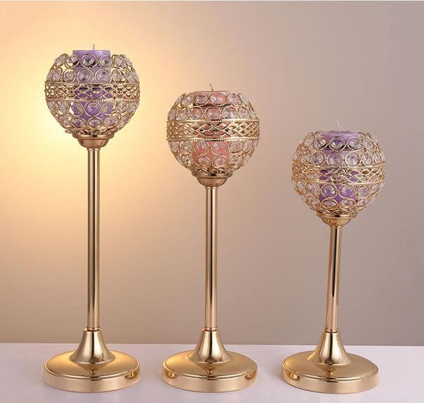 

crystal metal candle tealight holders stand candlesticks for wedding party table centerpieces candelabra holiday home decoration sn1992