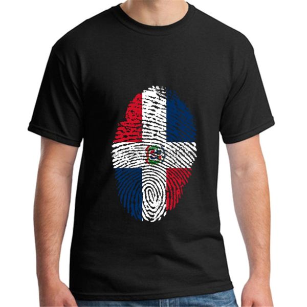 

t dominican republic flag fingerprin short sleeves casual dominican independence family sport hooded sweatshirt hoodie t shirt