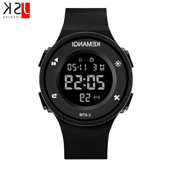 

boys waterproof smart watch sports junior high school round luminous rubber girlsv1obgt