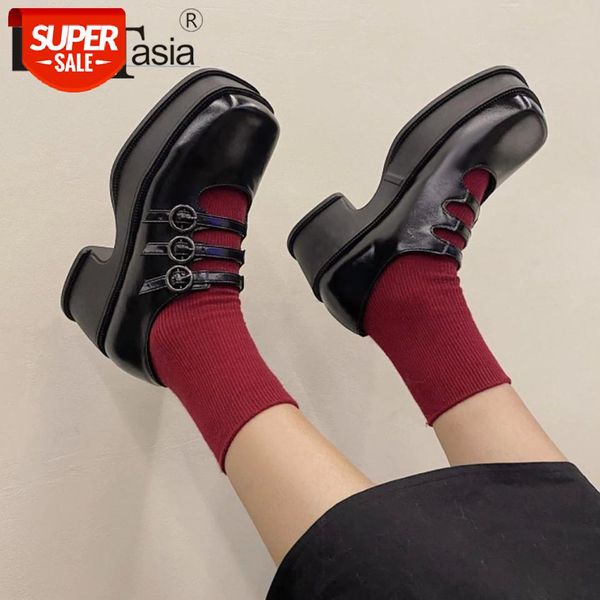 

doratasia brand new female spring fashion pumps college students pumps women platform square high heels buckle shoes woman #lz8k
