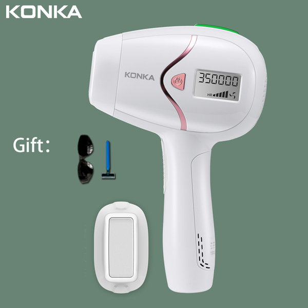 

konka 350000 flashes wpl pepilator hair removal depiladora painless electric epilator 110-220v 2020 new laser epilator