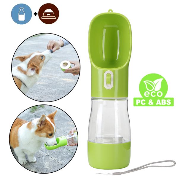 

portable dog water bottle, feeder, 2 in 1, feeder