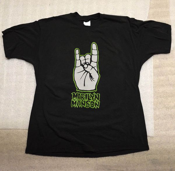 

marilyn manson** vintage brand reprint usa men's size s to 3xl hoodie designers t shirts sweatshirt