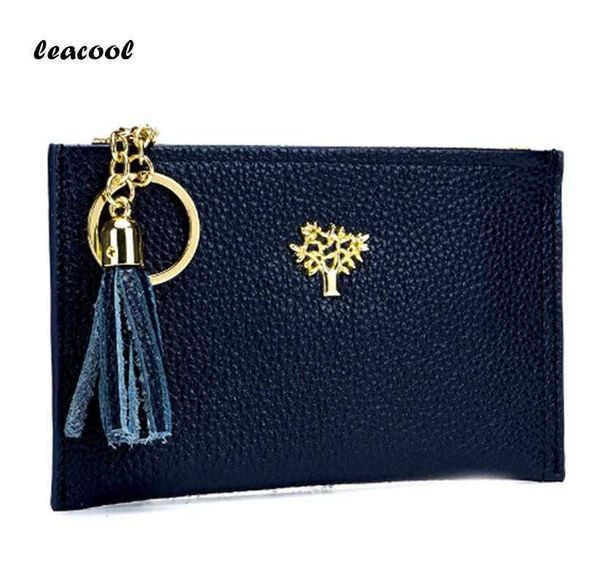 

brand coin purses women leacool girl teenagers cute holders leather clutch wallet female tassel pendant money wallets, Red;black