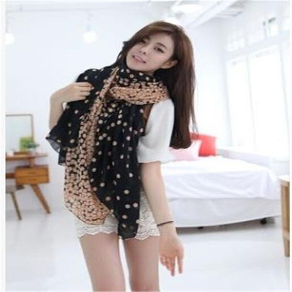 

2020 new lady womens long polka dot scarf lady wraps shawl stole soft warm elegant beautiful scarves, Blue;gray