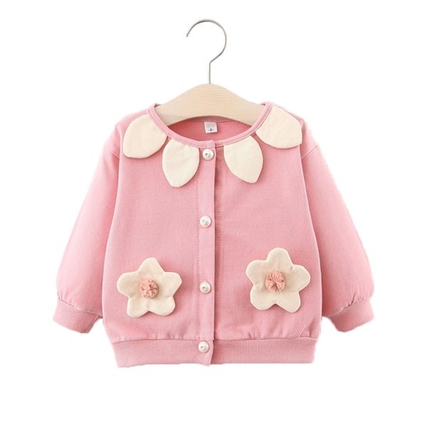 

flower coat toddler girls 2020 fall winter fashion cotton soft sweet clothes o-neck 0-5t baby girl buttons knit cardigan 1029, Blue;gray